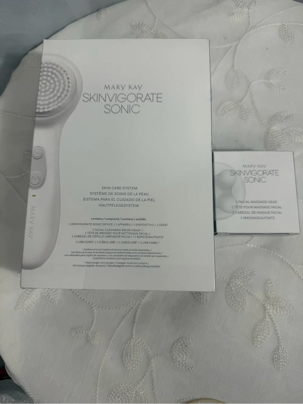 Mary Kay Skinvigorate Sonic Skin Care System 128064 w/ Massage Head New In Box
